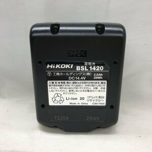 【通電確認の】 ＨＩＫＯＫＩ ハイコーキ ＢＳＬ １４２０ １４．４ｖ リチウムイオン バッテリー 蓄電池 電動工具/246