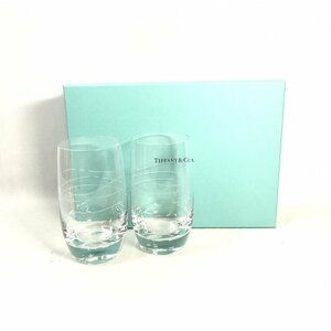 Ｔｉｆｆａｎｙ＆Ｃｏ． ティファニー カデンツ タンブラー ペアグラス ２個 ブランド 食器 ロゴ入り 箱付き ギフト/218