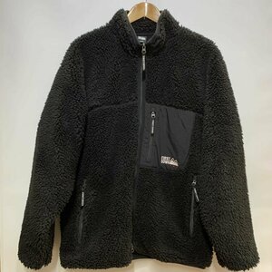 ＦＩＲＳＴ ＤＯＷＮ フリース フルジップ ジャケット 中古 ファーストダウン ＸＬサイズ ブラック メンズ アウター 洋品紳士服/247