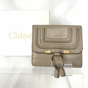 Ｃｈｌｏｅ クロエ ※状態 二つ折り財布 マーシーベージュコンパクトウォレット 鞄/266