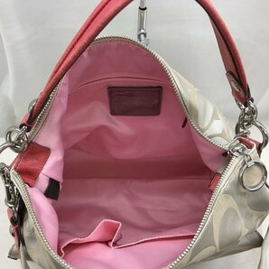 ＣＯＡＣＨ コーチ Ｆ１８３５０ ポピー シグネチャー スイング ホーボー ハンド ショルダー バッグ ２ｗａｙ 鞄/246の画像4