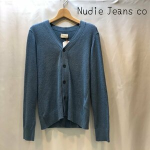 Ｎｕｄｉｅ Ｊｅａｎｓ ヌーディージーンズ ニット ブルー カーディガン オーガニック コットン Ｓ メンズ 洋品紳士服/252