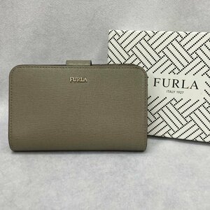 ＦＵＲＬＡ フルラ 二つ折り財布 箱つき タグつき レディース グレー系 ファスナー おすすめ 鞄/241