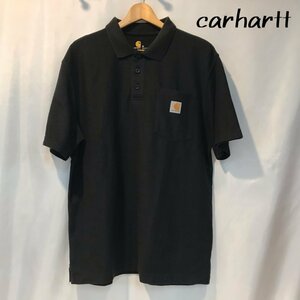 ｃａｒｈａｒｔｔ カーハート ポロシャツ ブラック 古着 黒 ヴィンテージ ロゴ 定番 オリジナル メンズ Ｍサイズ 洋品紳士服/252