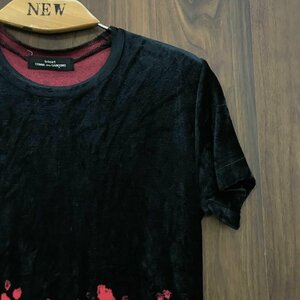 ｔｒｉｃｏｔ ＣＯＭＭＥ ｄｅｓ ＧＡＲＣＯＮＳ 日本製 コムデ ギャルソン トップス 半袖 オールド ブラック 赤 洋品婦人服/208