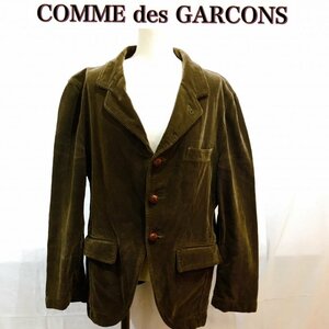 ＣＯＭＭＥ ｄｅｓ ＧＡＲＣＯＮＳ コーディロイジャケット コムデギャルソン テーラード メンズ カーキ Ｌサイズ 洋品紳士服/269