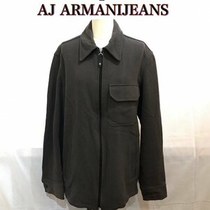 ＡＪ ＡＲＭＡＮＩ ＪＥＡＮＳ メンズ ジャンパー ブルゾン アルマーニジーンズ アウター 茶 サイズ４８ 薄手 洋品紳士服/269