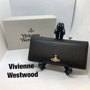 Ｖｉｖｉｅｎｎｅ Ｗｅｓｔｗｏｏｄ ヴィヴィアン ラウンドファスナー 長財布 黒 レザー 革 ５１０５００２３ 鞄/246