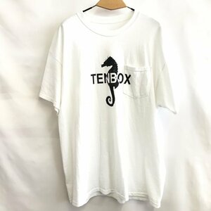 ＴＥＮＢＯＸ テンボックス 東京 メンズ トップス プリント Ｔシャツ 半袖 ＸＬサイズ 白 洋品紳士服/218