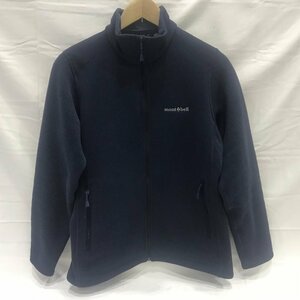 ｍｏｎｔ－ｂｅｌｌ モンベル フリース クリマプラス ニット ジャケット ネイビー レディース Ｌ １１０６５８８ 中古品 洋品婦/248