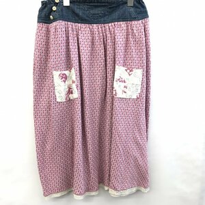 【中古】 ＷＡＦＦＬＩＳＨ ＷＡＦＦＬＥ ナチュラル ワッフリッシュワッフル スカート コットン １００％ 洋品婦人服/247