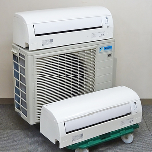 DAIKIN【C22RTV-W 2台 + 2M45RAV】ダイキン マルチエアコン 2室用 壁掛形 6畳用+6畳用 内部クリーン 単相200V 室外電源 2020年製