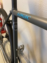 クロモリ 油圧ディスクロード リッチー road logic disc サイズ51 超軽量7.６kg SRAM新型force etap axs Rovalカーボンホイール　美品_画像8