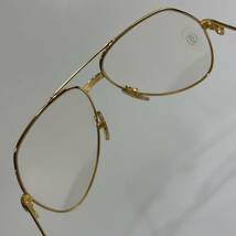 極美品!!Cartier カルティエ【111296】59□14トリニティ ティアドロップ型 眼鏡 フレーム デモレンズ付 140 メガネ サングラス フランス製_画像6