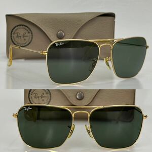 B &amp; L Ray-Ban ★ Caravan 58㎜ G-16 ★ Винтажный продукт с прекращенным продуктом USA Beathurom Tier Drop Pilot Vintage Rayban