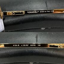 美品CHANEL シャネル 4104-B c125/8Z 62□15 グラデーション ブラウン ミラーレンズ ラインストーン ココマーク サングラス_画像10