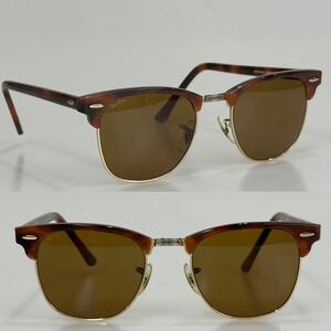 90s B&Lレイバン★W1117 クラブマスター2 51㎜ ラージ B-15 ドライビング ★ビンテージ 廃盤品 USA ボシュロム/ray-ban アメカジ