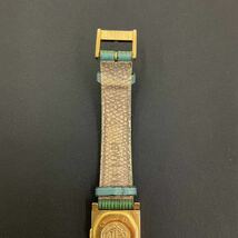 487 Christian Dior クリスチャン　ディオール　レディース　腕時計　ゴールド × グリーン　クォーツ レザー_画像6