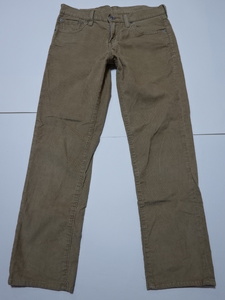 ●リーバイス LEVIS ボトム パンツ 511 W30 コーディロイ 革パッチ ●0418●