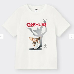 Lサイズ 新品 グレムリン GREMLINS ギズモ グラフィックTシャツ 半袖 ホワイト 白 GU 綿100 送料無料