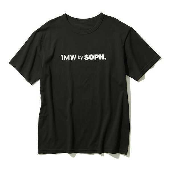 メンズ Lサイズ 新品 未使用 1MW by SOPH. コットンインナーT GU ジーユー ソフ 半袖 黒 BLACK 綿100 Tシャツ ブラック ロゴT 送料無料