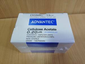 フィルターユニット ADVATEC Cellulose Acetate Disposable Syringe Filter Unit 0.20μm