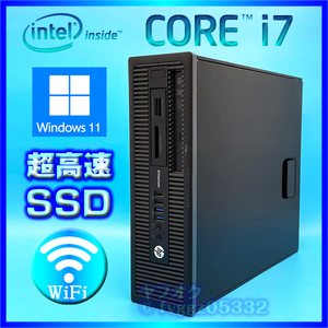 HP EliteDesk 800G1 Core i7 4790 SSD новый товар 1TB (1000GB) HDD 1000GB большая вместимость память 20GB Windows 11 Office2021 DtoD восстановление - беспроводной LAN