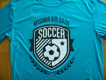 MENS' MISAWA AIR BASE SOCCERの青の半袖T-シャツLARGR 964_画像2