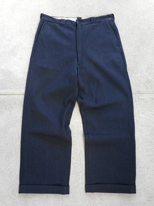 50s Armada Black Whipcord Work Pants ウィップコード ワークパンツ ブラック Vintage ビンテージ ヴィンテージ TALON 40s 60s