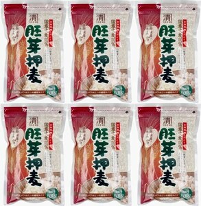 6個(4,8Kg)　カネキヨ印 国産大麦100％ 胚芽押麦 お徳用 800g　食物繊維がお米の約24倍！大麦の胚芽部分を残して食べやすくした押麦です。