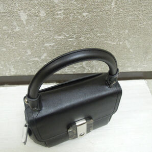 2009) 未使用 SERAPIAN セラピアン レザー 2way ハンドバッグ Small Gina Bag Evolution Black ブラックの画像4