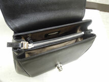 2009) 未使用 SERAPIAN セラピアン レザー 2way ハンドバッグ Small Gina Bag Evolution Black ブラック_画像8