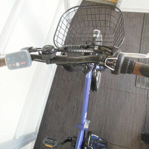 2082) Peltech TDN-206 折りたたみ 電動アシスト自転車 20インチ 8.0Ah マットネイビー 2022年購入 引き取り歓迎の画像3
