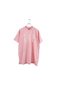 90's old GAP pink T-shirt ギャップ 半袖Tシャツ ピンク サイズL ロゴ刺繍 ヴィンテージ 6