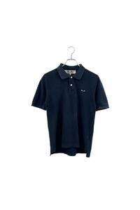 PLAY COMME des GARCONS polo-shirt プレイ コムデギャルソン ポロシャツ サイズS ブラック ヴィンテージ ネ