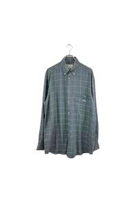 ARMANI JEANS shirt アルマーニジーンズ 長袖シャツ チェック グレー サイズM ヴィンテージ ネ