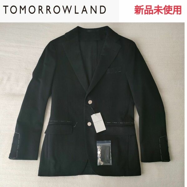 【新品未使用】TOMORROWLAND PILGRIM（トゥモローランド ピルグリム）ブラックジャケット 48 定価99,000円