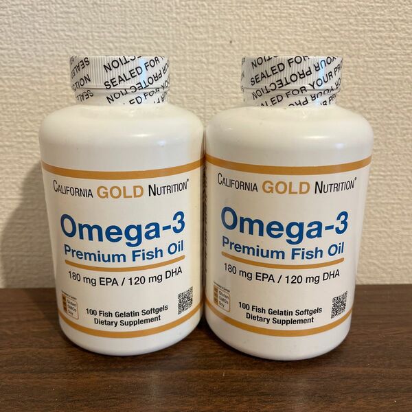 オメガ3 プレミアムフィッシュオイル DHA EPA 100粒 x2個