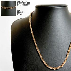 Christian Dior Christian Dior колье сборник включая Gold Logo формальный простой DIOR винт цепь унисекс 