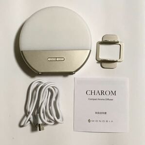 CHAROM コンパクトアロマディフューザー 加湿器 小型 卓上 70ml ライト 付の画像1