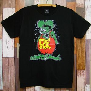 【送料無料】XL/黒★新品 ラットフィンク【RAT FINK】RT★Tシャツの画像1