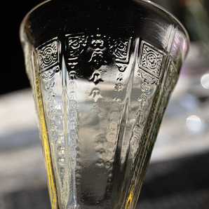 1930年～ アンカーホッキング プリンセス トパーズ タンブラー パフェグラス 2個セット ジュースグラス 酒 アンティーク アメリカの画像2