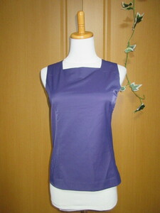 *UNDER COVER2000 square neck no sleeve cut and sewn purple S*