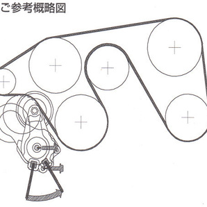 パジェロミニ H53A H58A Vベルトオートテンショナー BANDO バンドー製 1345A087 送料無料の画像2