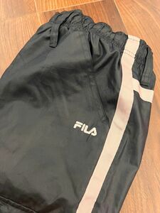 撥水加工 ナイロンパンツ FILA スポーツ ブラック ランニングウェア　トレーニング　レディース　ジム　S