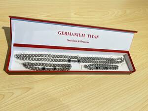 GERMANIUM TITAN germanium titanium Necklace&Bracelet necklace bracele box attaching used beautiful goods 