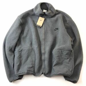 ナイキ NIKE メンズ フリースジャケット ナイキ クラブ+ シェルパ WNTR ジャケット FB8387068 （アイアングレーサイズ L