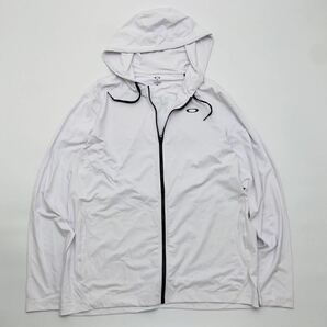 OAKLEY RUSH HOODY パーカー ジップアップ 482341JP 白 XL USサイズ爽快な着心地と高い吸汗速乾性の画像2