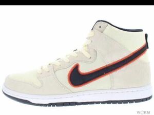 NIKE SB DUNK HIGH PRO PRM do9394-100 coconut milk/black-team orange サイズ26.5cm