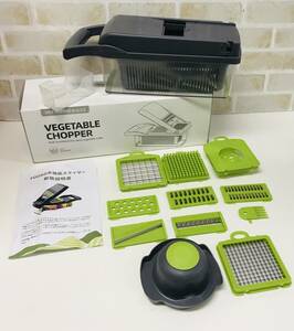 ☆【調理器具】VEGETABLE CHOPPER 野菜 チョッパー 多機能 スライサー スライス 料理 器具☆T03-062S